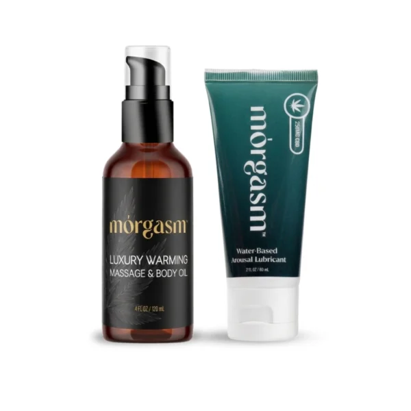 Morgasm nuddolía og Morgasm CBD sleipiefni
