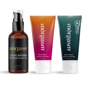 Morgasm nuddolía og Morgasm O og CBD sleipiefni